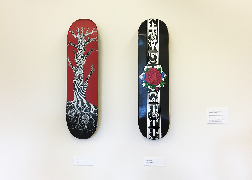 Student Skateboard Deck Art Inspired by PIVOT